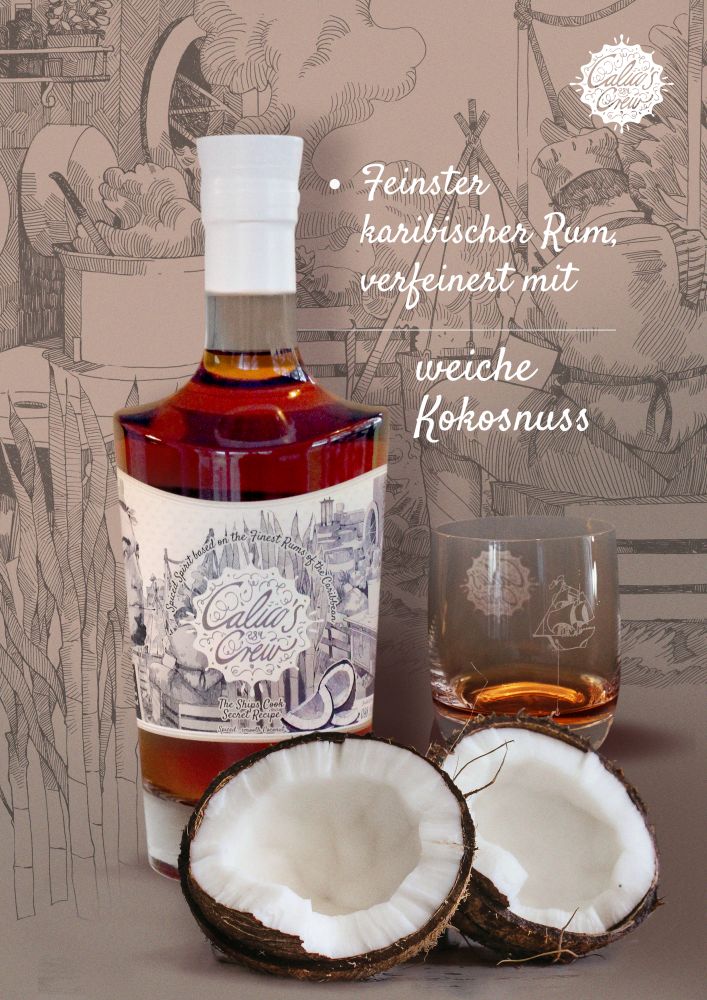 Calicos Crew - The Ship's Cook Secret Recipe Cocos, 39%, 700ml