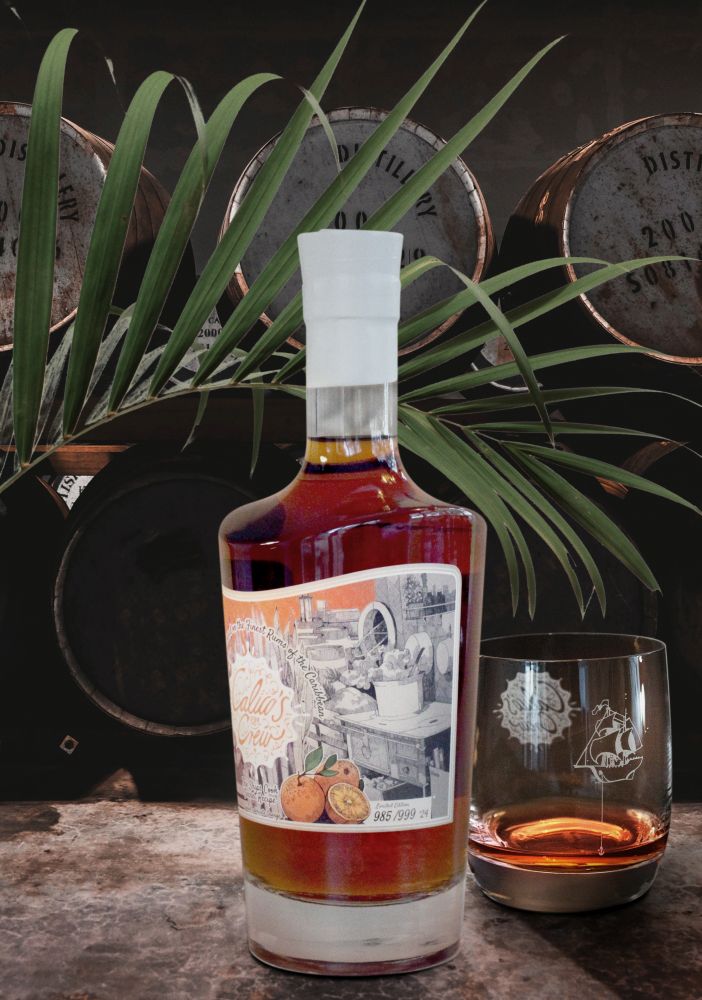 Calicos Crew - The Ship's Cook Secret Recipe Orange in der Holz-Schatztruhe, 39%, 700ml
