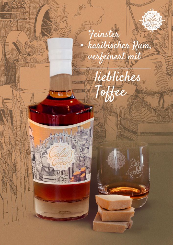 Calicos Crew - The Ship's Cook Secret Recipe Toffee, 39%, 700ml
